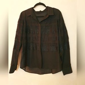 **SOLD**Guess Black Shirt, Size L, Like New